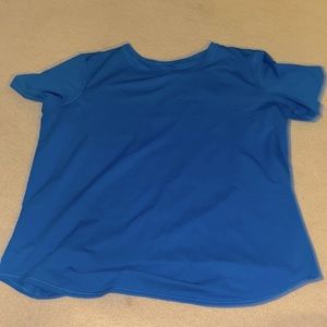 Lululemon poolside blue running shirt. Size 10/12